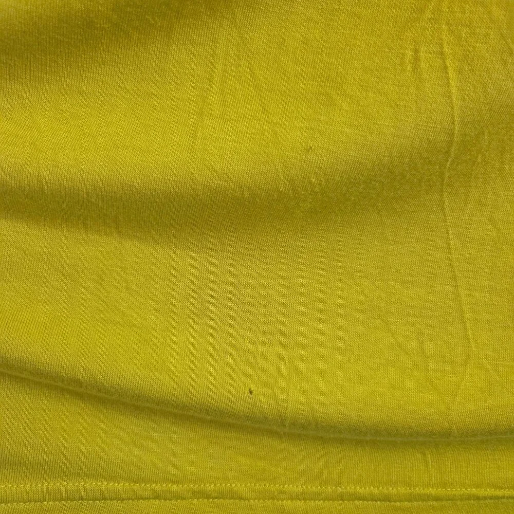 Badgley Mischka Lace Sheath Dress Lime Yellow White Floral Size 8